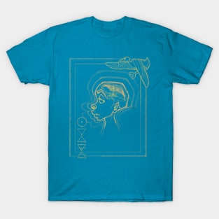 Head Aura (Light Lineart) T-Shirt